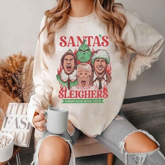 Discover Christmas Movie Sweatshirt, Christmas Movie CharactersSweatsh , Home Alone Sweatshirt