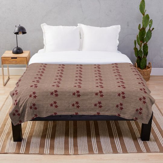 Discover Red cardigan star Throw Blanket