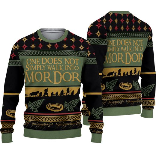 Discover One Does Not Simply Walk Into Mordor Quotes 3D Sweater