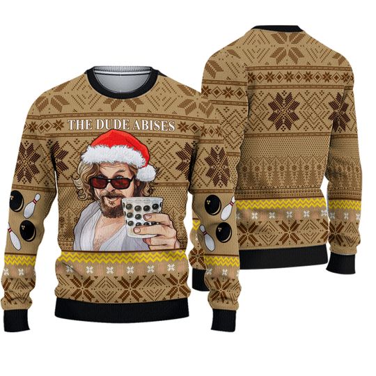 Discover The Big Lebowski Christmas Ugly Sweater