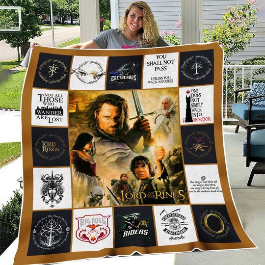 Discover The Lord Of The Rings Fleece Blanket, LOTR Aragorn Throw Blanket