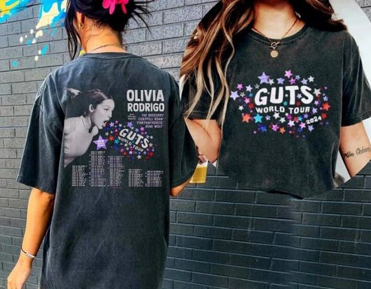 Discover Olivia Rodrigo Guts Tour T-Shirt