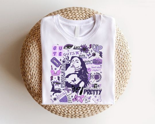 Discover Olivia Rodrigo Vintage Guts Tour 2024 T-Shirt - Concert Merch