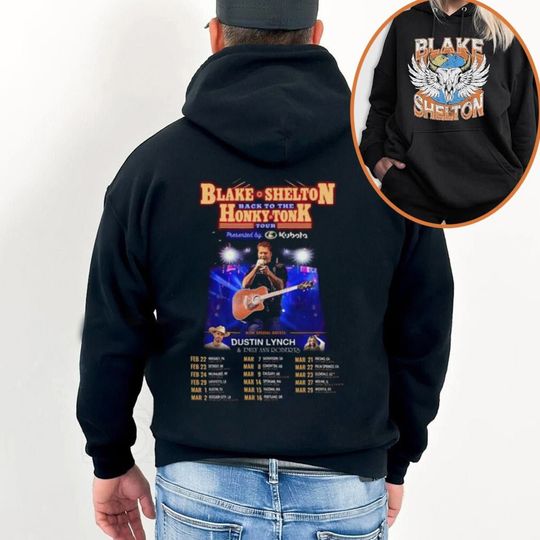 Discover Blake Shelton 2024 Back to the Honky Tonk Tour Shirt, Blake Shelton Fan Shirt