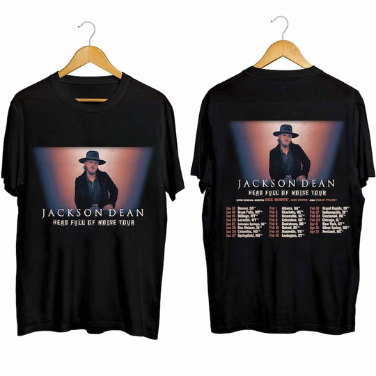 Discover Jackson Dean Head Full Of Noise Tour 2024 T-Shirt