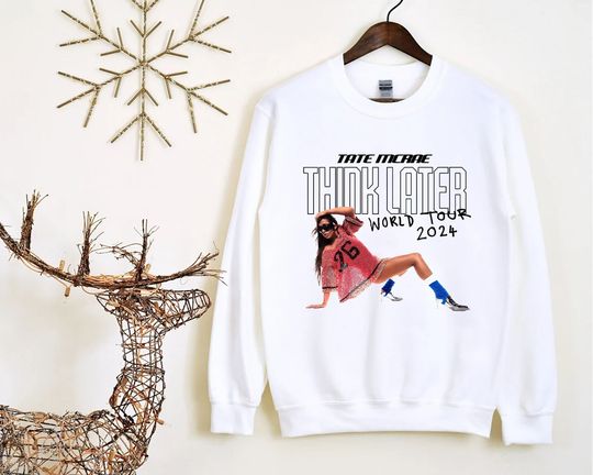 Discover Tate McRae The Think Later World Tour 2024 Vintage Sweatshirts