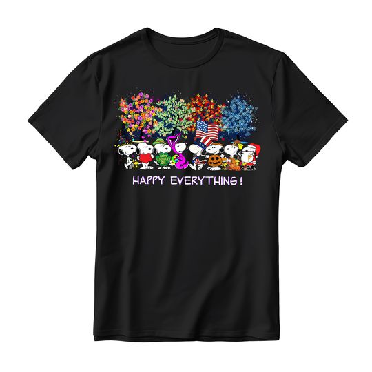 Discover Vintage Halloween Snoopy Happy Everything Tee Snoopy Lover Shirt