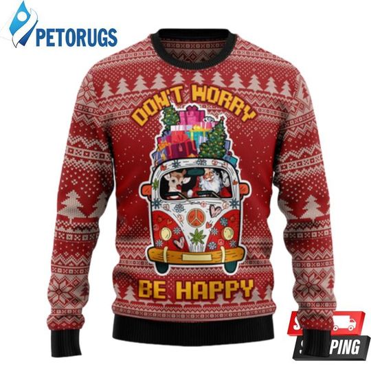 Discover Hippie Car Ugly Christmas Sweaters