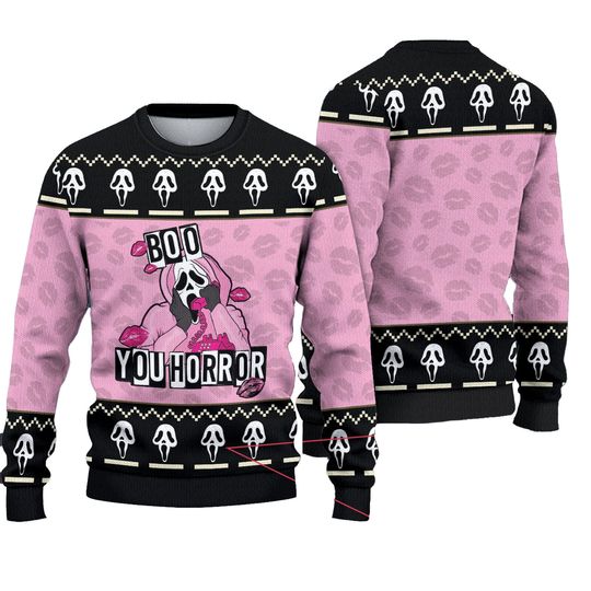 Discover Scream Ghostface Boo You Horror No You Hang Up Ugly Christmas Sweater