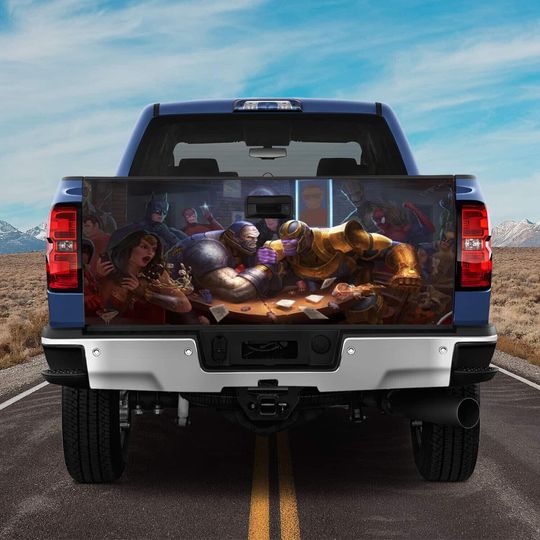 Discover Darkside Proti Thanos Tailgate Wrap Truck Decal
