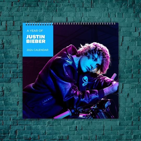 Discover Justin Bieber Calendar 2024, Celebrity Calendar, Justin Bieber 2024