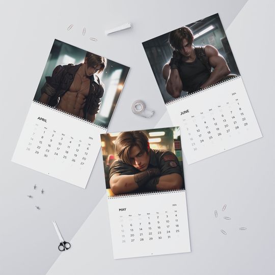 Discover Leon S Kennedy Resident Evil Wall Calendar (2024)