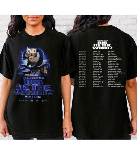 Discover Drake, Drake & J Cole Tour shirt, It's All A Blur Tour 2024