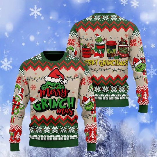 Discover Merry Griinchmas Ugly Christmas Sweater, That's It I'm Not Going Woolen Sweater