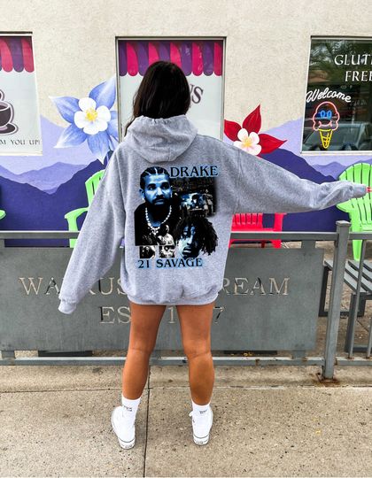 Discover Drake Merch 21 Savage Tour Hoodie