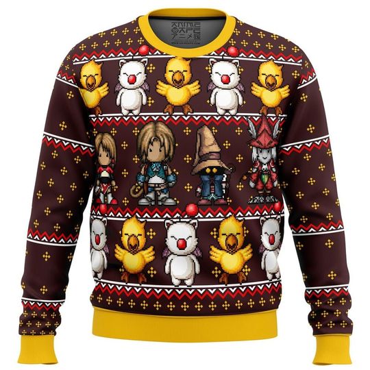 Discover Final Fantasy Classic 8-bit Ugly Christmas Sweater - Holiday Gift