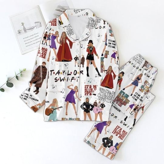 Discover It's Me Hi I'm The Problem It's Me Vintage Pajamas, TS Pjs, Album Taylorr Pajamas Set