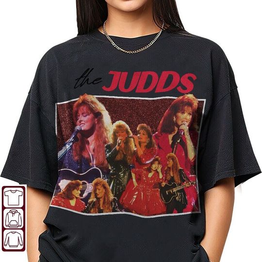 Discover The Judds Wynonna Judd Black Short Sleeve Cotton T-shirt Unisex
