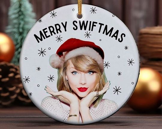 Discover Merry Swiftmas Ceramic Ornament, Christmas Ornament Decor