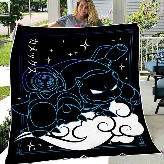 Discover Blastoise blanket! Perfect for a Gift, Present, Holiday, Birthday! Japanese Anime