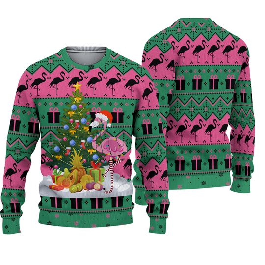 Discover Christmas Gift, Flamingo Christmas Sweater