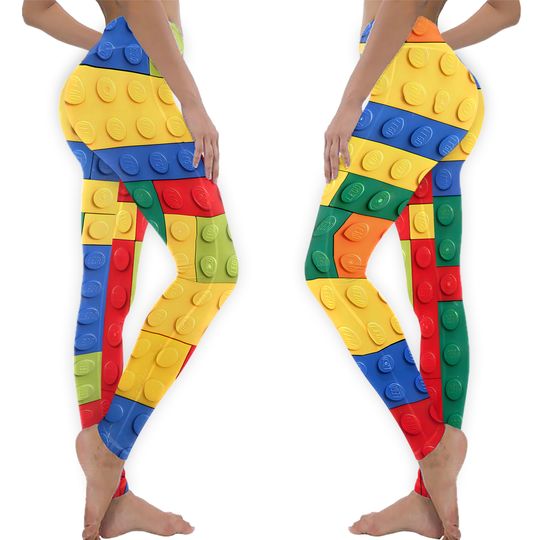 Discover Colorful Bricks Design Leggings