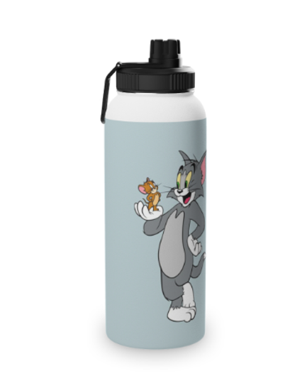 Discover Tom and Jerry Stainless Steel Water Bottles Sports Lid