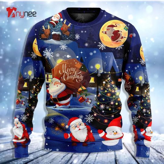 Discover Love Santa and Gifts Ugly Christmas Sweater