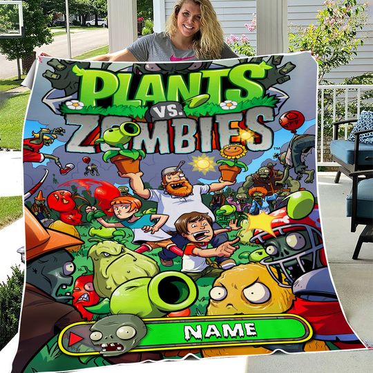 Discover Plants vs Zombies Custom Blanket