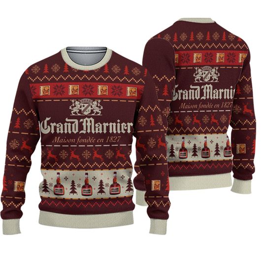 Discover 3D Grand Marnier 3D Print Christmas Sweater
