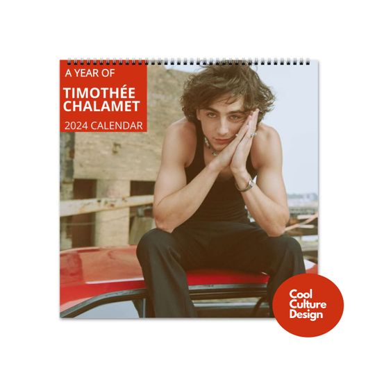 Discover Timothe Chalamet Calendar Vol.2 - 2024 Calendar, Wall Calendar 2024