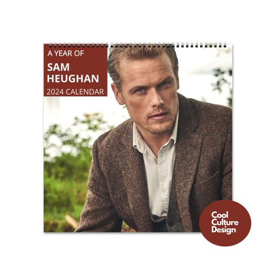 Discover Sam Heughan Calendar - 2024 Calendar, Wall Calendar 2024, Planner 2024