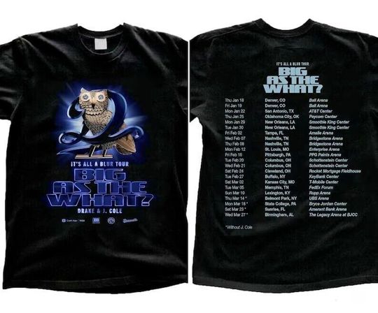Discover Drake and J. Cole Big As A What Tour 2024 T-Shirt