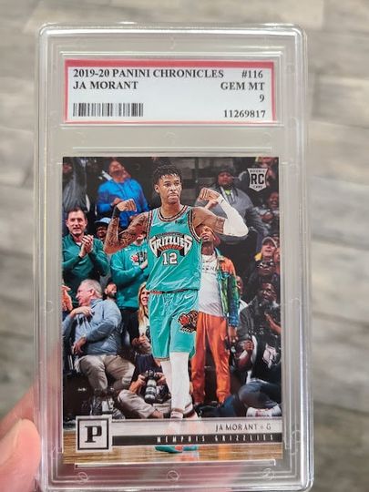 Discover Custom Graded MINT 9 Ja Morant panini chronicles Rookie Card Real Basketball card