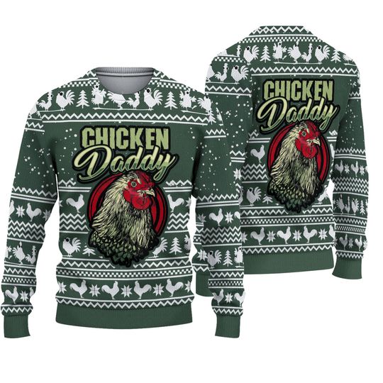 Discover Chicken Daddy Ugly Christmas Sweater