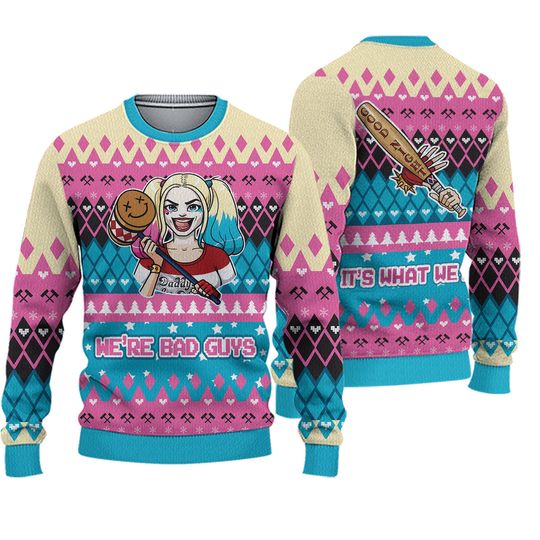 Discover Harley Quinn Christmas Knitted Sweater