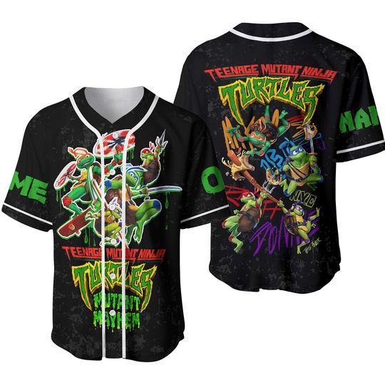Discover Personalized Teenage Mutant Ninja Turtles Baseball Jersey