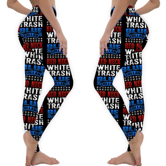 Discover Redneck White Trash Blue Collar Essential Leggings