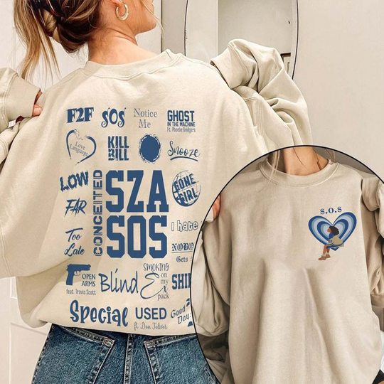 Discover Vintage SZA shirt, S.Z.A S.O.S Sweatshirt
