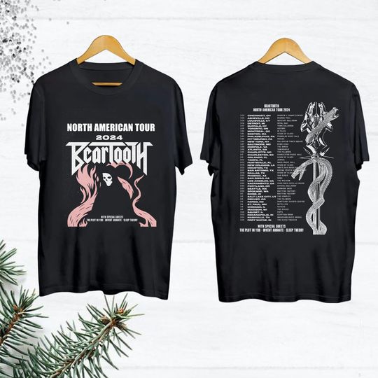 Discover Beartooth North American 2024 Tour Shirt, Beartooth Fan Shirt