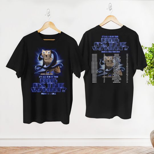 Discover Drake J Cole Big As The What Tour 2024 Shirt