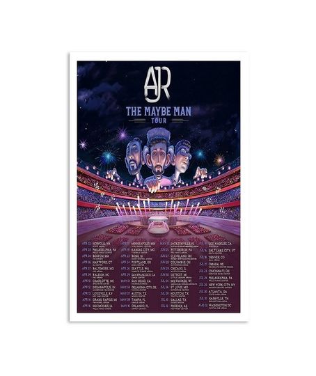 Discover AJR Brothers The Maybe Man Tour 2024 Poster