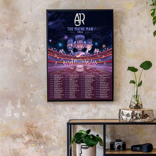 Discover AJR Brothers The Maybe Man Tour 2024 Poster