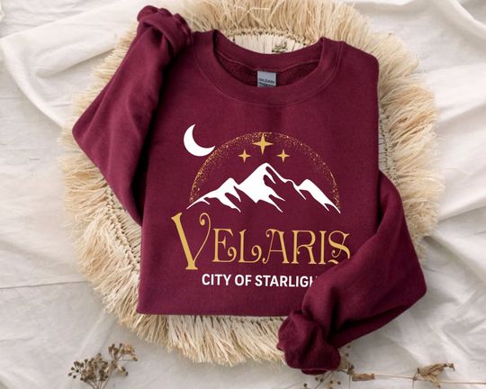 Discover Velaris Sweatshirt, Velaris City Of Starlight Sweatshirt, The Night Court Shirt,SJM Merch Shirt