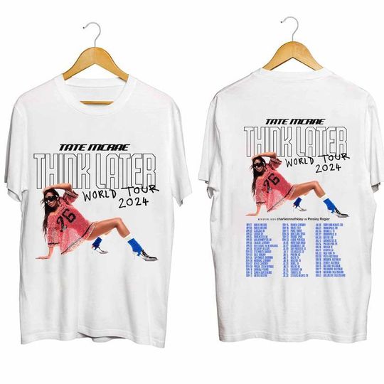 Discover Tate McRae The Think Later World Tour 2024 Tour Shirt, Tate McRae Shirt