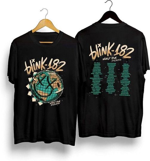 Discover B182 Shirt The World Tour 2023 2024 Band Cotton T-Shirt