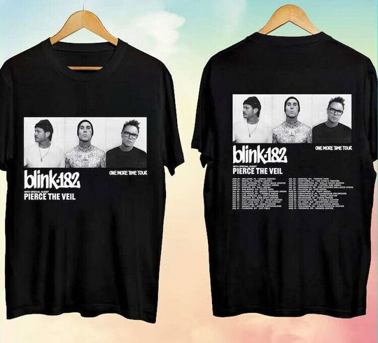 Discover B182 One More Time Tour 2024 With Pierce The Veil T-Shirt