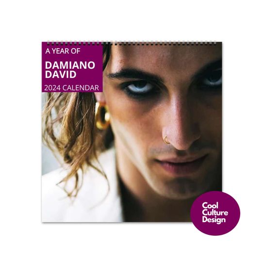 Discover Damiano David Calendar Vol.1 - 2024 Calendar, Wall Calendar 2024