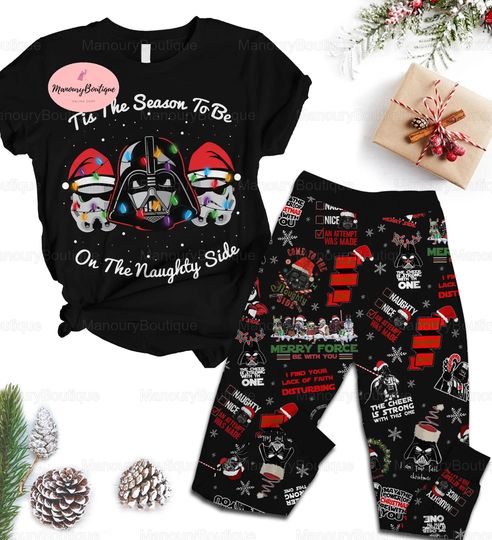 Discover Christmas Pajamas Set, Santa Hat Pj Set Pants