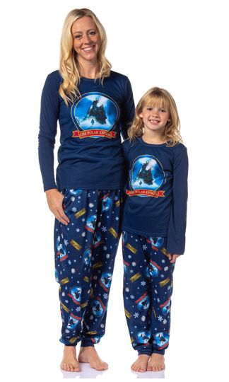 Discover The Polar Express Womens' Train Movie Film Sleep Jogger Pajama Set